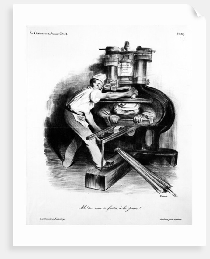 Ah! You want to meddle with the press by Honore Daumier