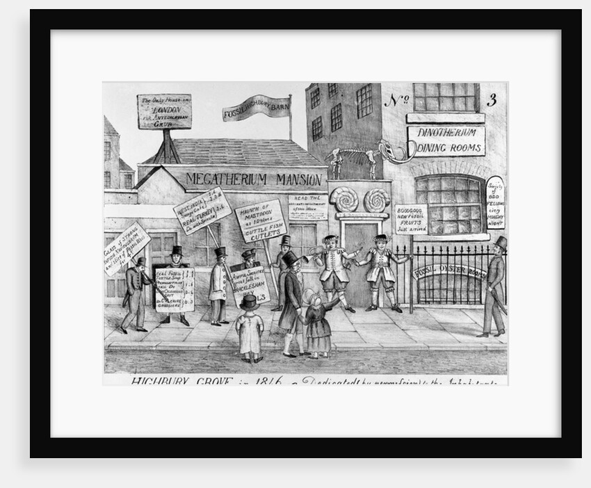 The Dinotherium Dining Rooms of Highbury Grove, 1846. by English School