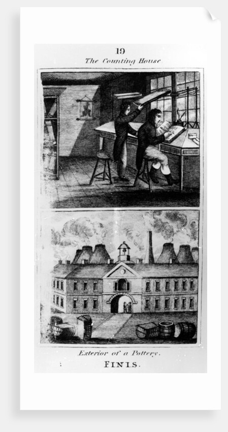 The Counting House, 1827 by English School