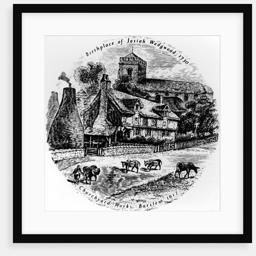 The Churchyard works and St. John's Church, Burslem, 19th Century by English School