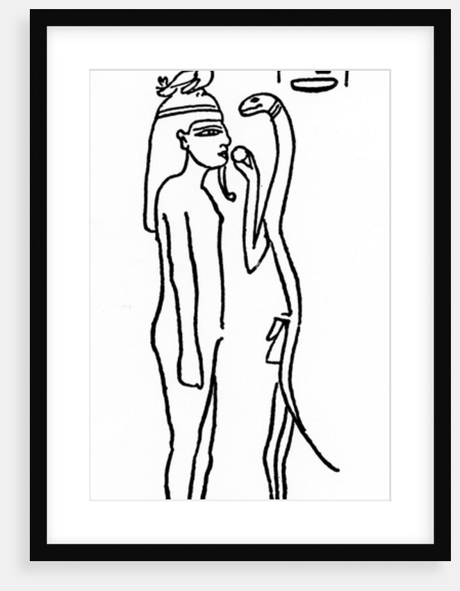 Illustration taken from 'Dizionario di mitologia egizia' by Rodolfo Vittorio Lanzoni, 1881 by Italian School