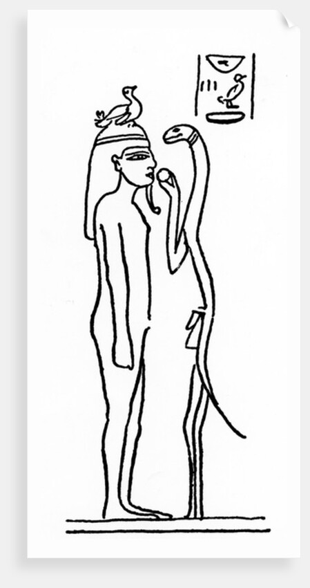 Illustration taken from 'Dizionario di mitologia egizia' by Rodolfo Vittorio Lanzoni, 1881 by Italian School