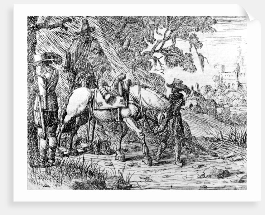 Two Riders Resting, by Hendrik Vershuring, 1627-1690 by Dutch School