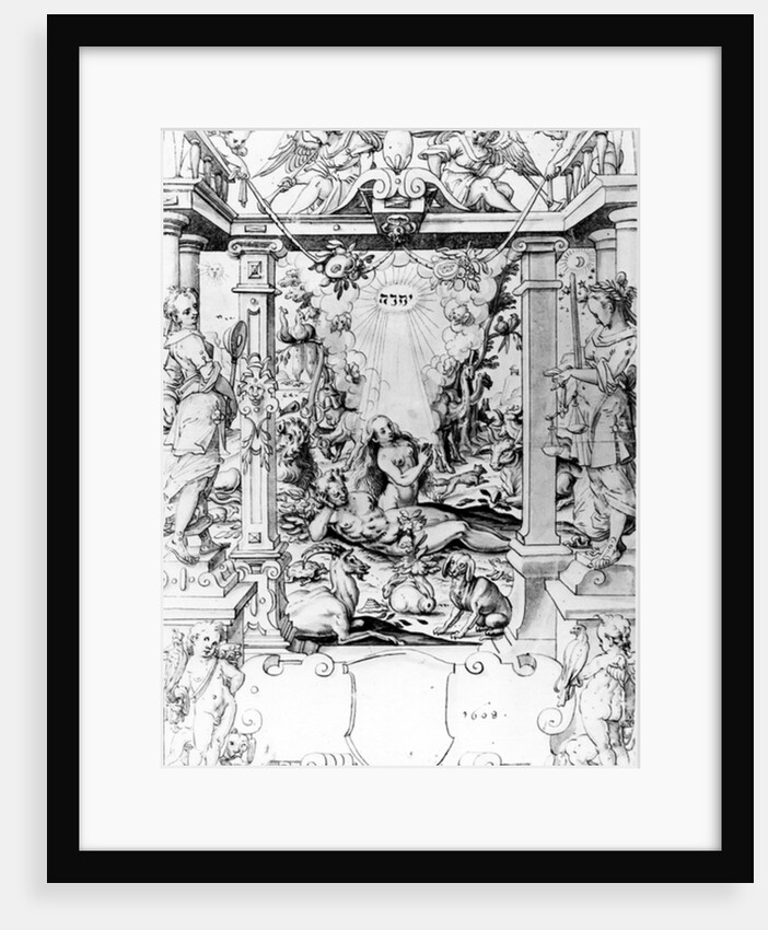 Adam and Eve, 1609 by European School