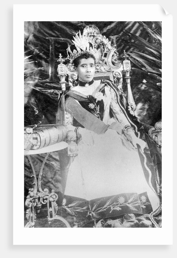 Queen Ranavalona III, circa 1890 by French Photographer