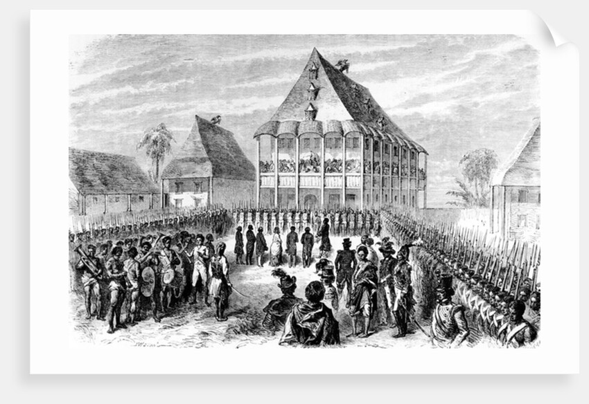 The Arrival of Madame Pfeiffer by Queen Ranavaio, 1846-1848 by Dutch School