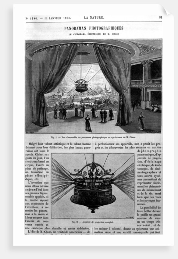 General View of the Chase Electric Cyclorama, taken from 'La Nature', 1896 by French School