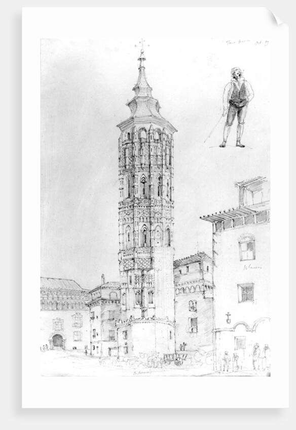 Torre Nueva of Zaragoza, 1831 by English School