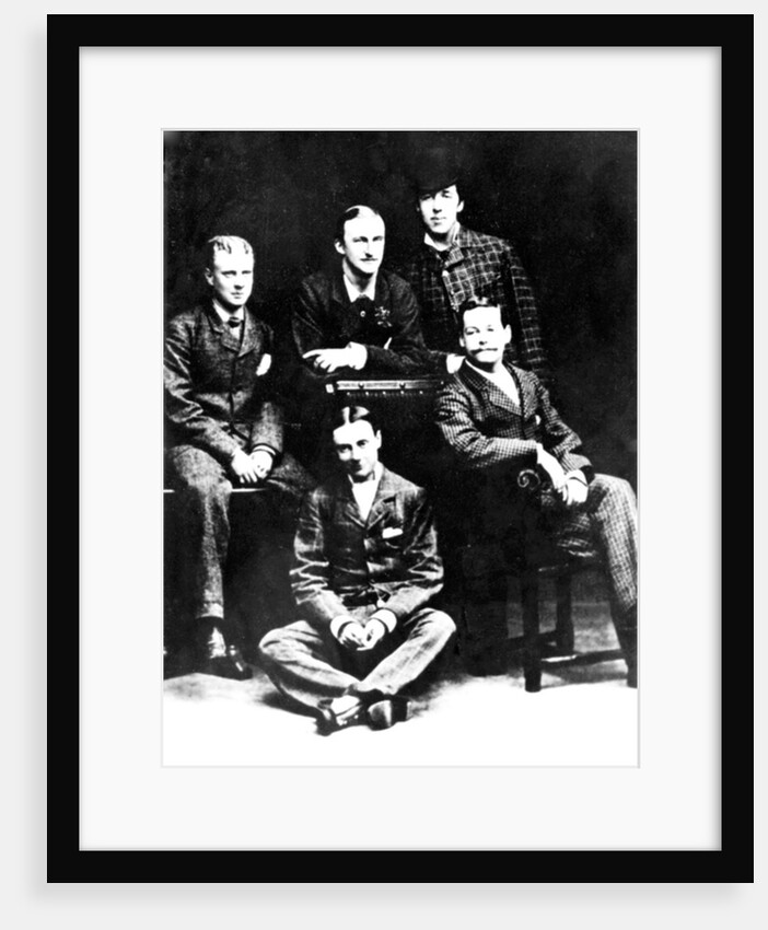 Oscar Wilde with a group of Madgalen friends, 1876 by English Photographer
