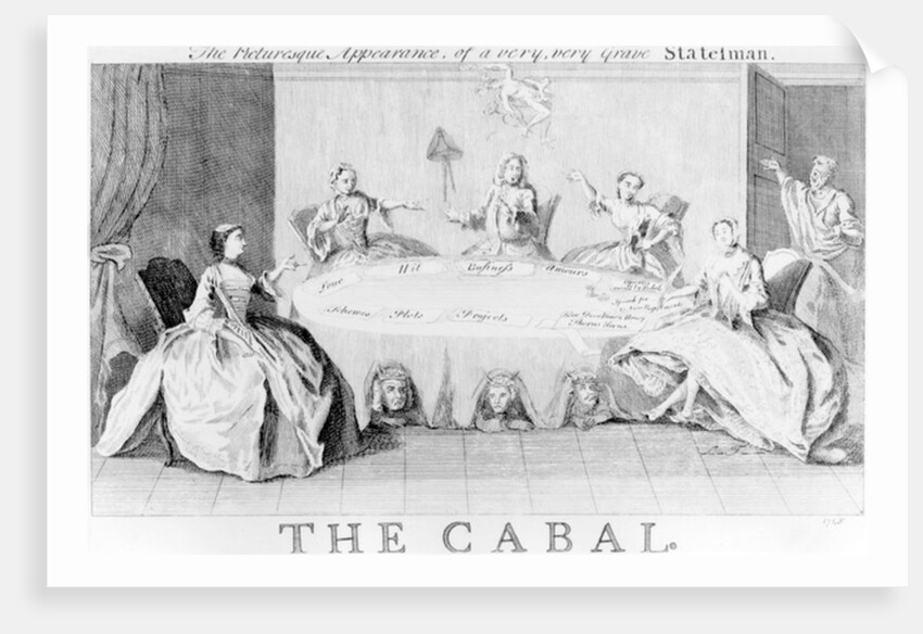 Cabal: The Picturesque Appearance of a Very, Very Grave Statesman, c.1745 by English School