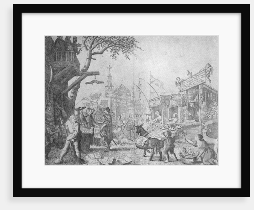 The Chevaliers Market, or Highland Fair. by English School