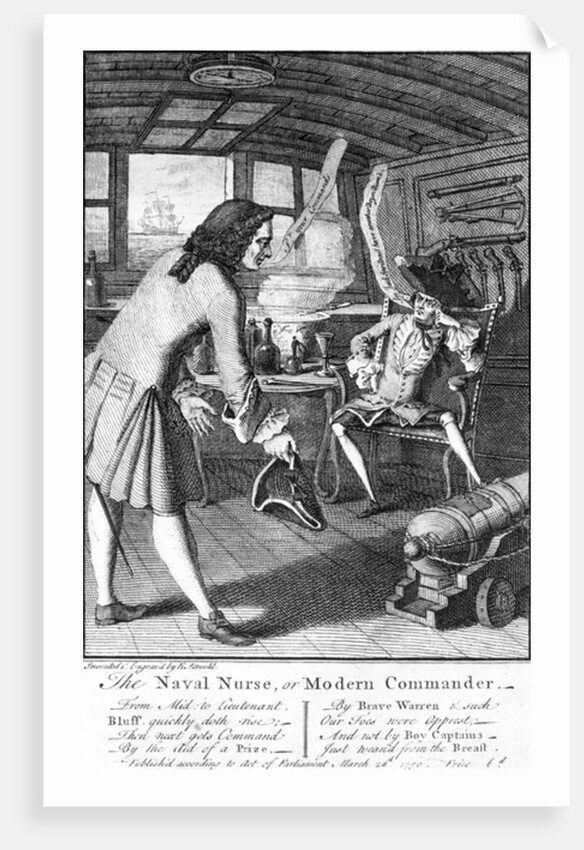 The Naval Nurse, or Modern Commander, 1750 by English School