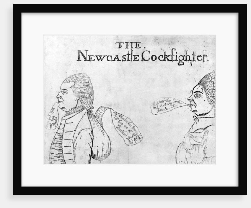 The Newcastle Cockfighter, circa 1750 by English School