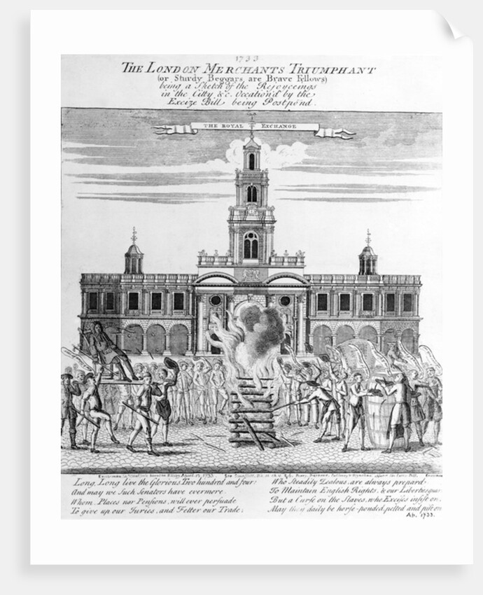 The London Merchants Triumphant, 1733 by English School