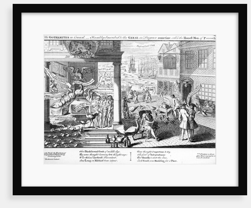 The Gothamites in Council, 1761 by English School