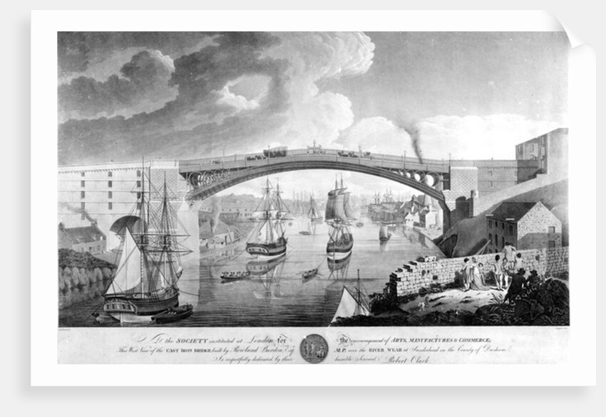 The Cast Iron Bridge, 1796-1798 by English School