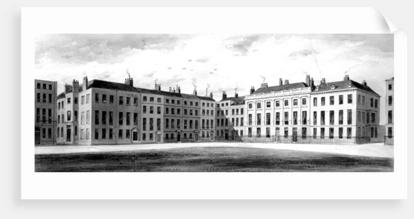 View of the North Side and East Side of Soho Square, 1854 by English School