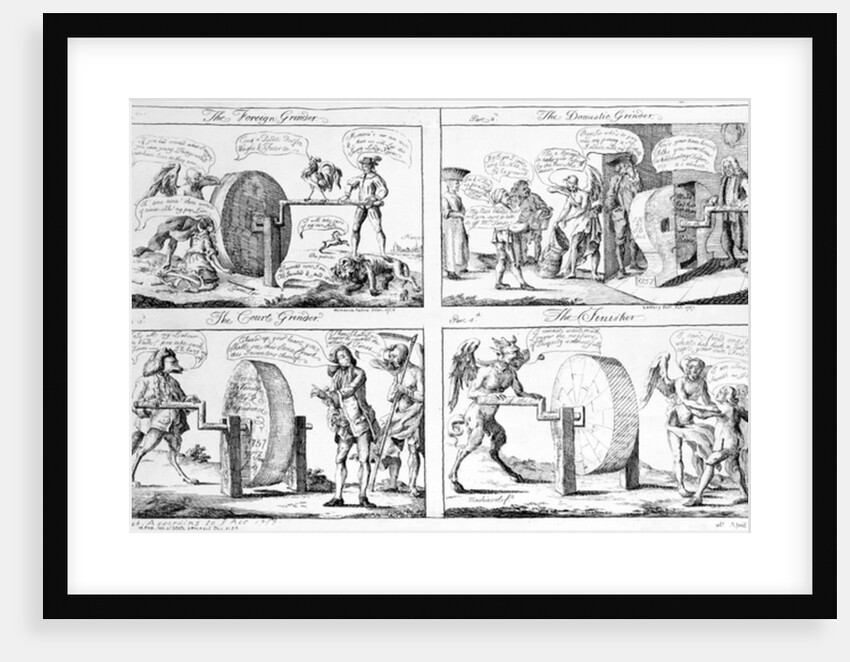 The Foreign Grinder, The Domestic Grinder, The Court Grinder, The Finisher, 1757 by English School