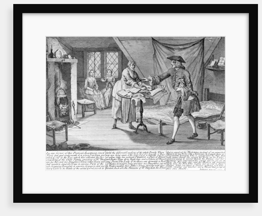 A description of the miseries of a garreteer poet, 1751 by John June