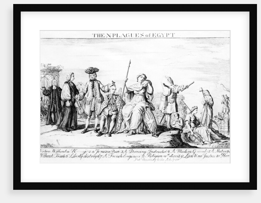 The X Plagues of Egypt, c.1749 by English School