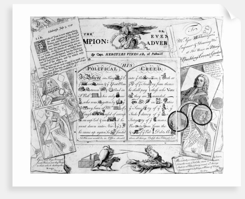 The Champion, or Evening Advertiser by Capt. Hercules Vinegar of Pall Mall, 1744 by George Bickham