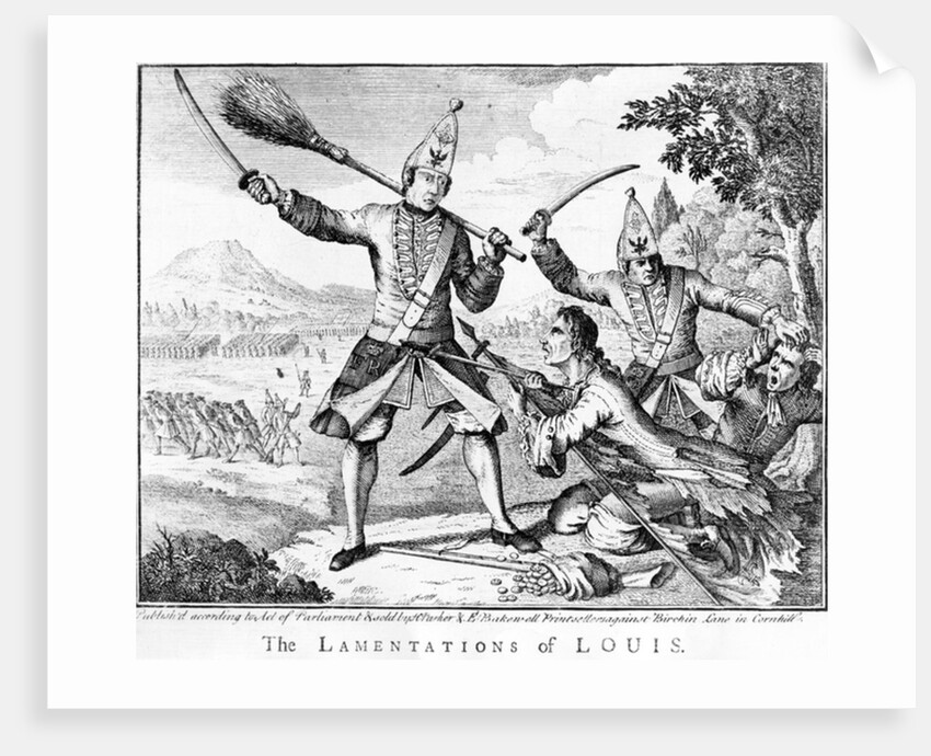 The Lamentations of Louis, 1757 by English School