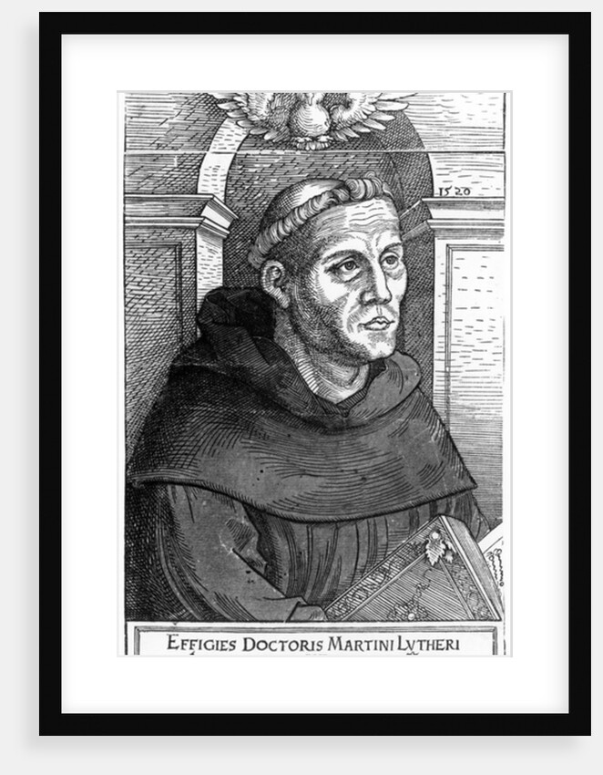 Martin Luther as Augustinian Friar, 1520-24 by Lucas the Elder Cranach