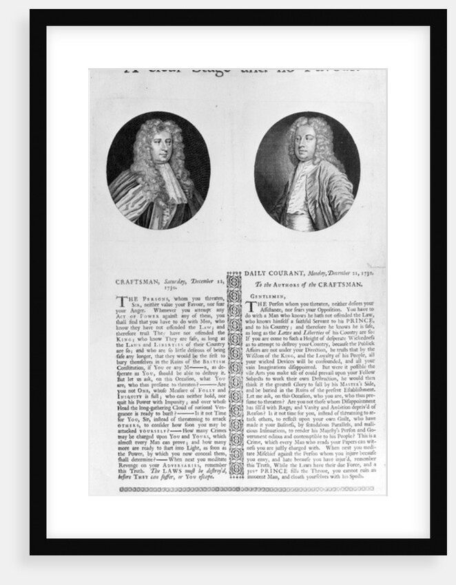 A Clear Stage and No Favour, 1730 by English School