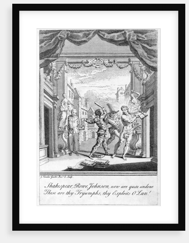 Satire on the popular stage, 1756 by Gerard Vandergucht