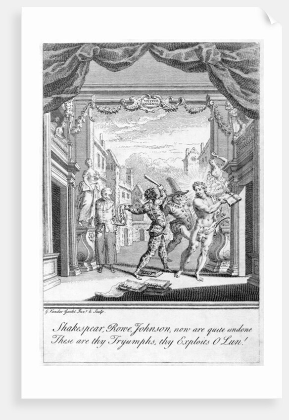 Satire on the popular stage, 1756 by Gerard Vandergucht
