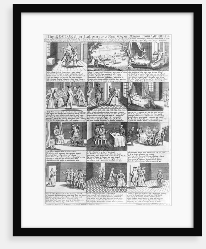 The Doctors in Labour,or a New Whim Wham from Guildford, 1726 by English School