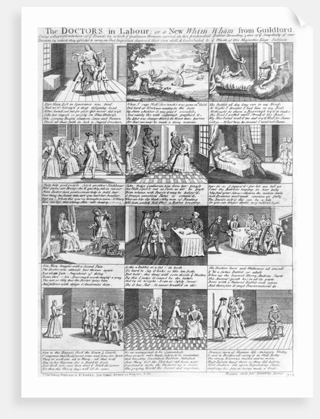 The Doctors in Labour,or a New Whim Wham from Guildford, 1726 by English School