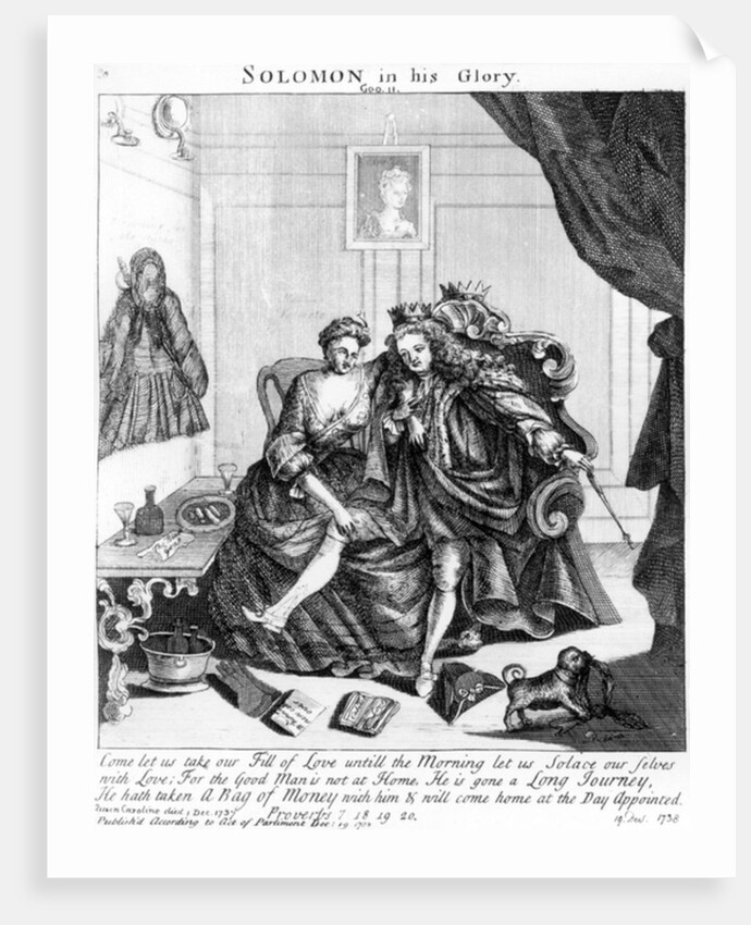 Solomon in his Glory, circa 1738 by English School