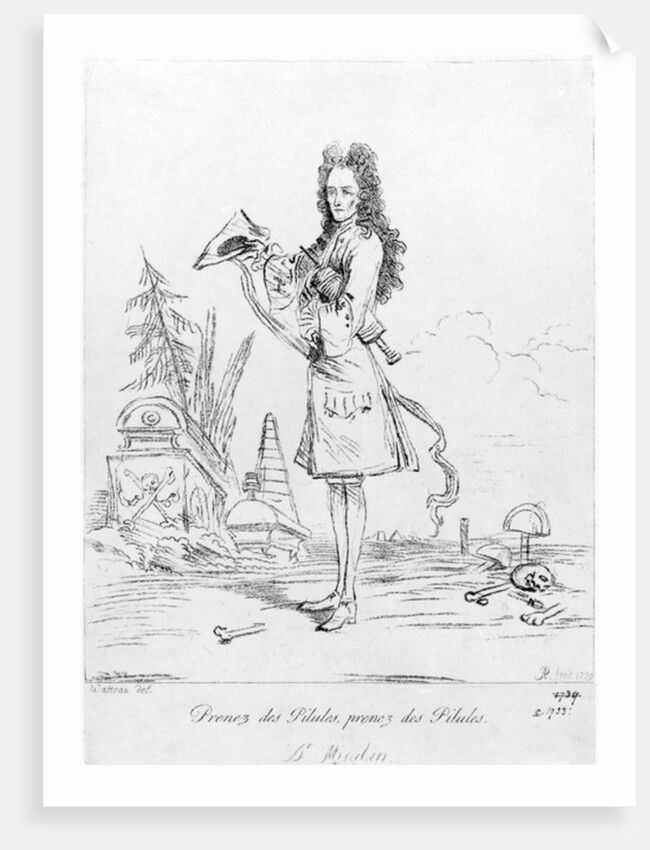 Prenez des pilules, prenez des pilules - Dr. Misabin, 1739 by Jean Antoine Watteau