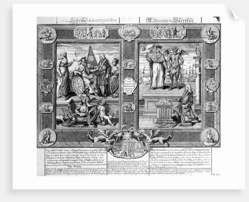 The Scheme Disappointed, A Fruitless Sacrifice, c.1733 by English School