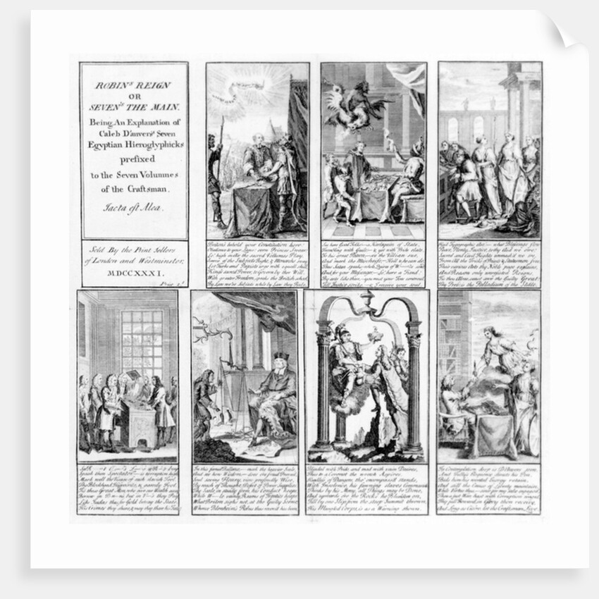 Robin's Reign, or Seven's the Main, 1731 by English School