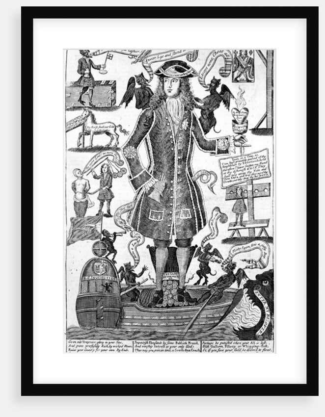 Lucipher's New Row-Barge, c.1721 by English School