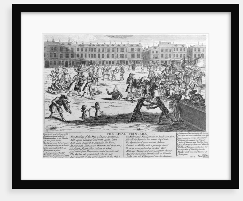 The Rival Printers, 1734 by English School