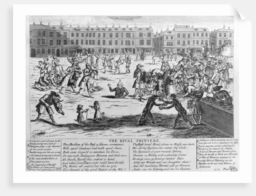 The Rival Printers, 1734 by English School