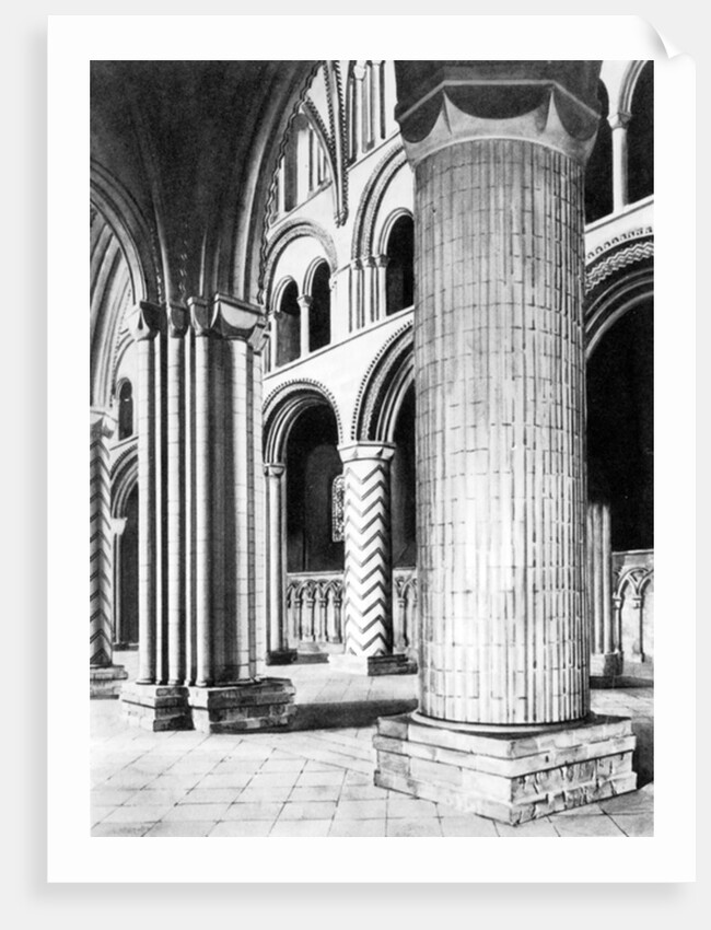 The Nave of Durham Cathedral, 19th Century by English School