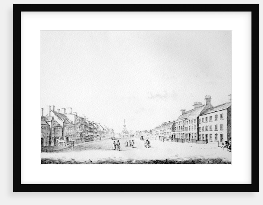 View of the Principal Street of Stockton in the County of Durham, 1796 by English School