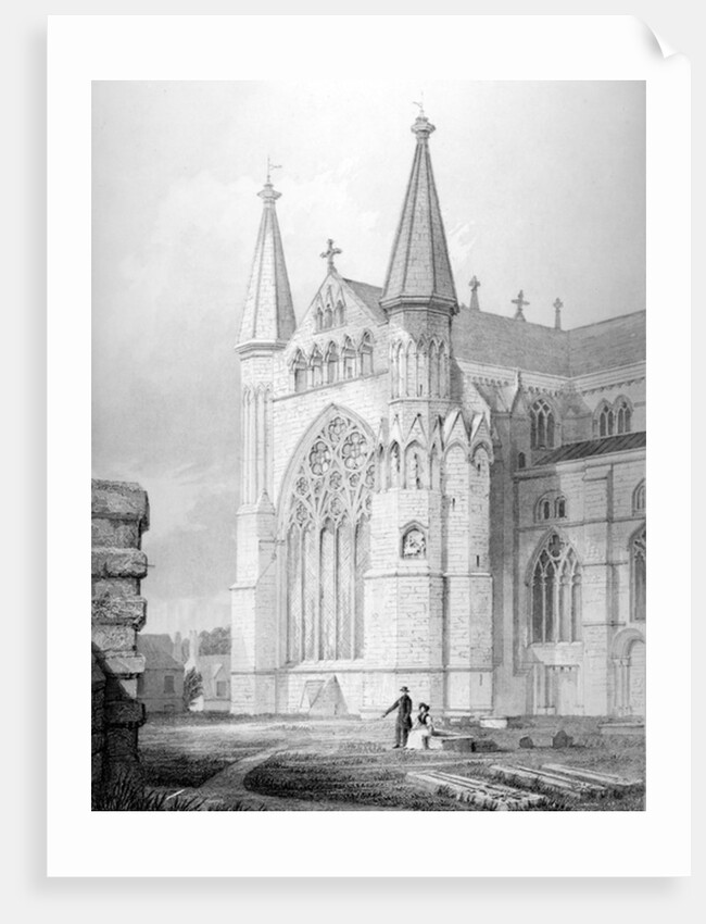 North End of Durham Cathedral, 1843 by English School