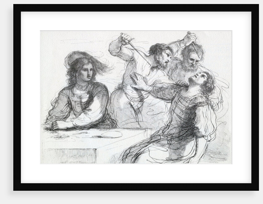 Quarrel over a game, 1764 by Francesco Bartolozzi