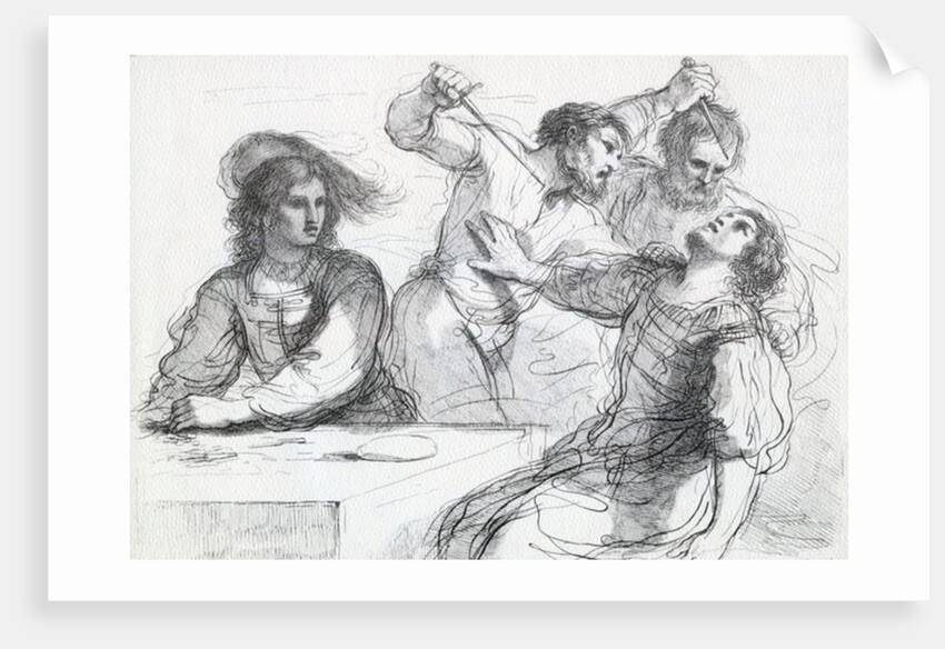 Quarrel over a game, 1764 by Francesco Bartolozzi