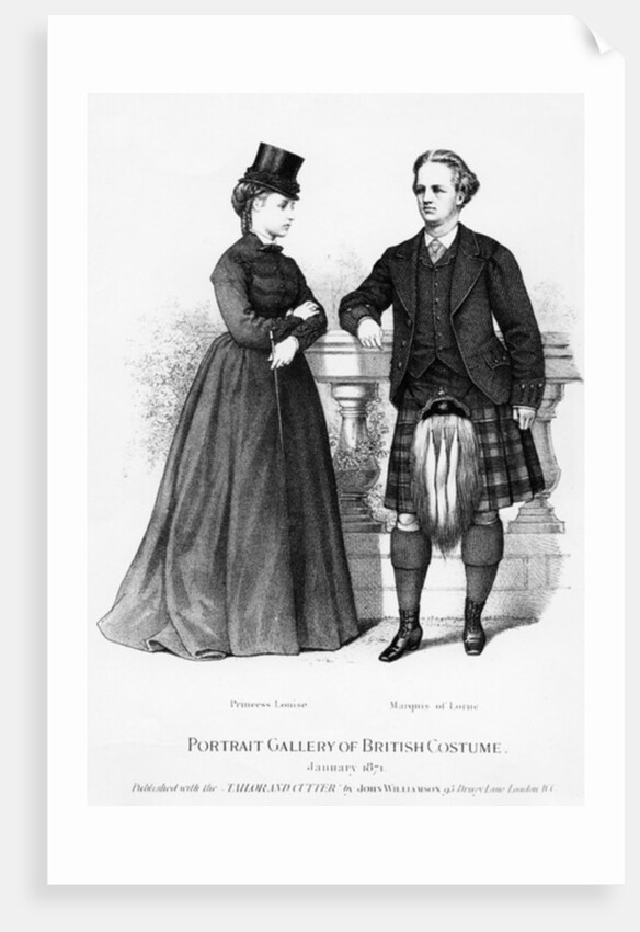 Princess Louise and the Marquis of Lorne, 1871 by English School