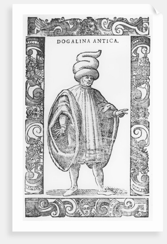 Man wearing Dogalina, 1590 by Cesare Vecellio