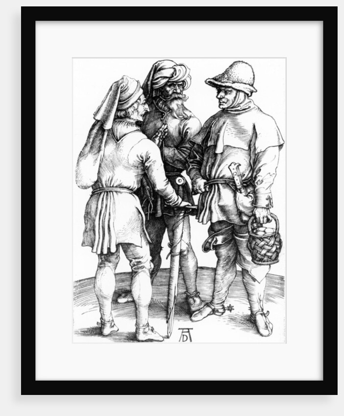Three Peasants in Converation, c.1497 by Albrecht Dürer or Duerer