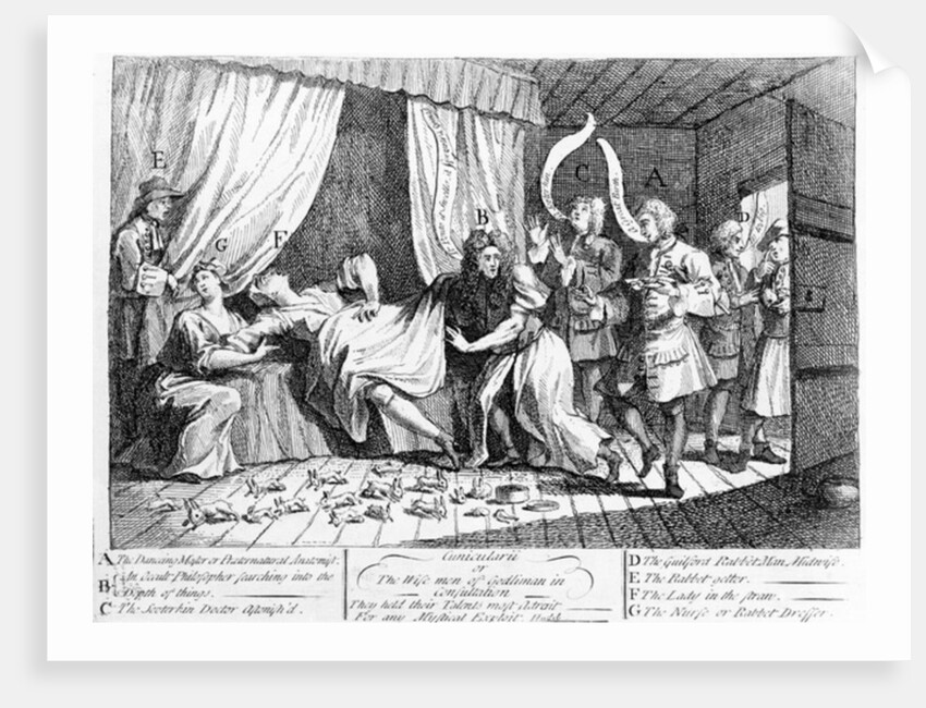 Cunicularii or the Wise Men of Godliman in Consultation, 1726 by William Hogarth