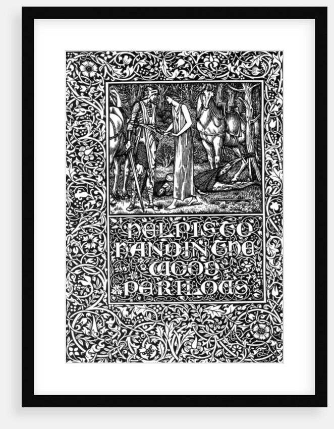 Illustration from "The Well at World's End" by William Morris, 1896 by Edward & Morris
