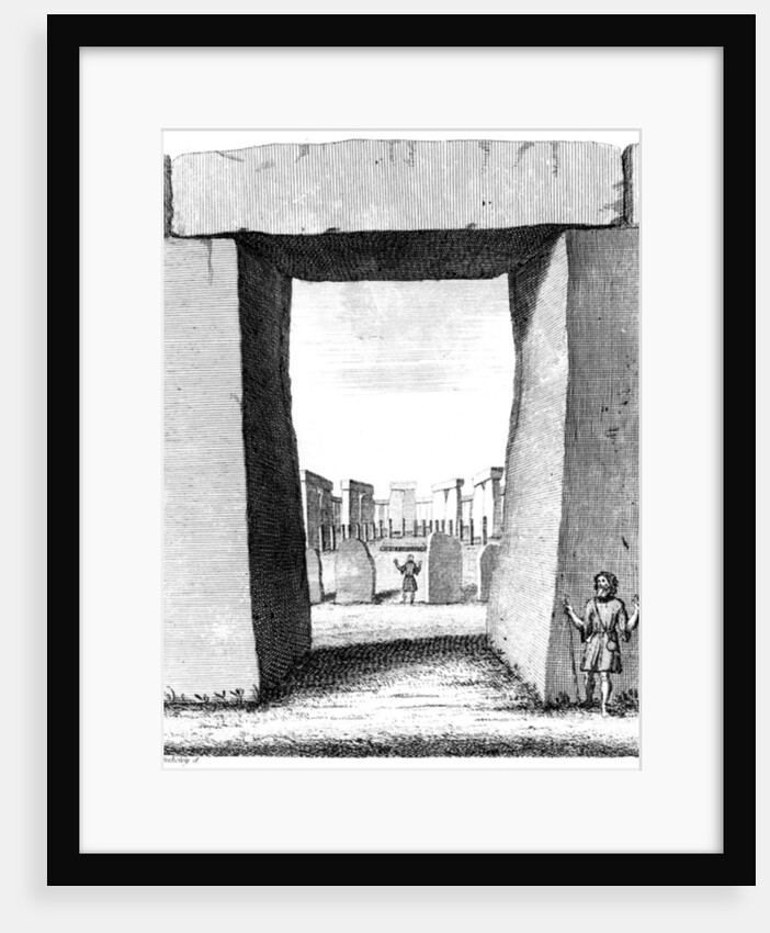 View through Stonehenge trilithon, 1740 by William Stukeley